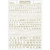 Woodland Decals Buchstaben Roman R.R., gold