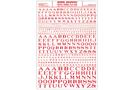 Woodland Decals Buchstaben Roman R.R., rot