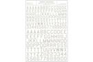 Woodland Decals Zahlen + Buchstaben 45° USA Gothic, weiss