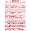 Woodland Decals Zahlen + Buchstaben Gothic R.R., rot