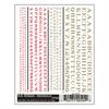 Woodland Decals Zahlen + Buchstaben R.R. Roman, rot/gold