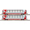 AB-Modell/Kato N RhB Panoramawagen-Set Ap 1314/Bp 2535, Glacier Express GEX, 2-tlg.