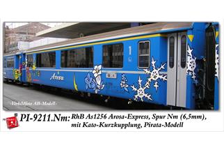 AB-Modell/Pirata Nm RhB Salonwagen As 1256, Arosa-Express AEX