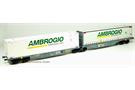 ACME H0 Ambrogio Doppel-Containerwagen Sggmrss ’90 Ambrogio *AVK*