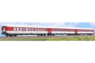 ACME H0 BDZ Reisezug-Wagenset 1 Exp 13141/13154 Optima Express, Ep. V, 3-tlg.