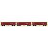 ACME H0 DB AG Rolldachwagen-Set Tamns 895, DB Cargo - Graffiti, gealtert, Ep. V-VI, 3-tlg.