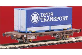ACME H0 DSB Containertragwagen Lgmns, DFDS Transport, Ep. V