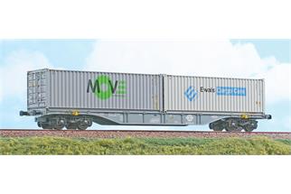 ACME H0 Ermewa Containertragwagen Sgnss 60', MOVE/Ewals, Ep. VI (Sonderserie CH)