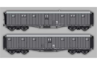 ACME H0 FS Gepäckwagen-Set Dz 88.358/902, schiefergrau, Ep. IV, 2-tlg.