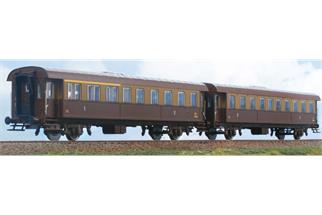 ACME H0 FS Personenwagen-Set Bi 35.230/ABi 65.002, castano/isabella, Ep. III, 2-tlg.