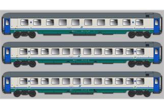ACME H0 FS Reisezugwagen-Set UIC-X 1997R, XMPR, Ep. V-VI, 3-tlg.