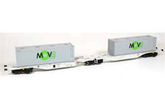 ACME H0 Hupac Doppel-Containertragwagen Sggmrss ’90, MOVE, Ep. VI (Sonderserie CH)