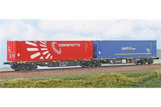 ACME H0 PKP Cargo Doppel-Containertragwagen Sggmrss 90', Codognotto/UNIT45, Ep. V-VI