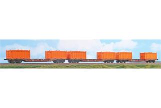 ACME H0 Touax Containertragwagen-Set 1 Sgns 60', Dinazzano Po, Ep. V-VI, 3-tlg.