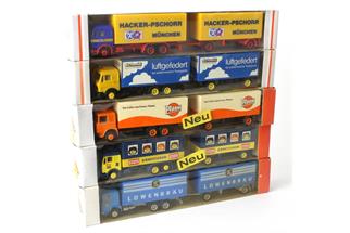 Albedo H0 Lot diverse Lastwagen, 5--tlg. *OCCASION*