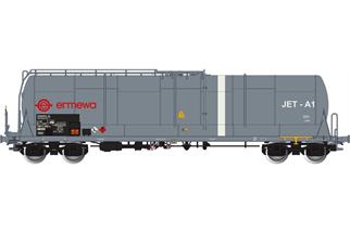 Albert Modell H0 Ermewa Kesselwagen Zas, JET-A1, grau, Ep. VI