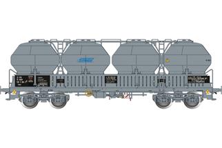 Albert Modell H0 MAV Zementsilowagen Uacs, grau, Ep. V