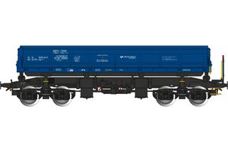 Albert Modell H0 PKP Cargo International Seitenkippwagen Uas, blau, Ep. VI