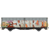 Albert Modell H0 SBB Schiebewandwagen Hbbillns, Graffiti, Ep. VI