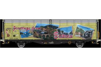 Albert Modell H0 SBB Schiebewandwagen Hbbillns, Graffiti - Greetings, Ep. VI