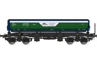 Albert Modell H0 ZOS Zvolen Seitenkippwagen Uas, grün/blau, Ep. VI
