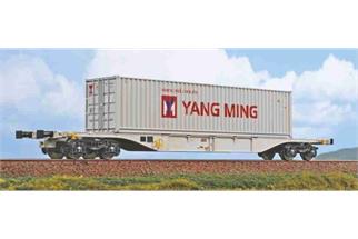 Amintiri Feroviare H0 CFR Containertragwagen Sgns, YangMing, Ep. VI