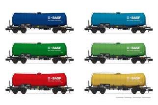 Arnold N BASF Kesselwagen-Set, Ep. VI, 6-tlg.