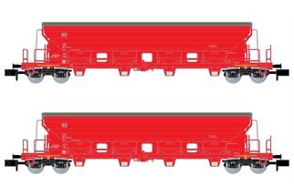 Arnold N DB AG Schwenkdachwagen-Set Tads, verkehrsrot, Ep. V-VI, 2-tlg.