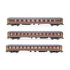 Arnold N FS Reisezugwagen-Set UIC-X, rot/grau, Ep. V, 3-tlg.