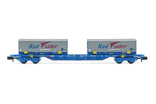 Arnold N RENFE Containertragwagen MMC, 2x22'-Coil-Container Railsider, Ep. VI