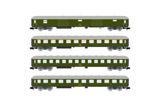 Arnold N RENFE Reisezugwagen-Set, grün, Ep. IV, 4-tlg.