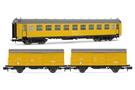 Arnold N RENFE Werkstattwagen-Set Tren Taller Granada, gelb, Ep. V, 3-tlg.