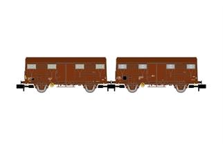 Arnold N SNCF gedecktes Güterwagen-Set Gs, Ep. IV, 2-tlg.