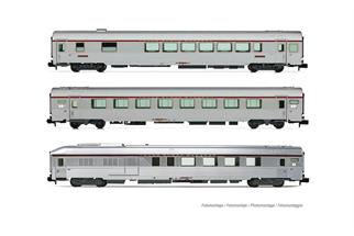 Arnold N SNCF Reisezug-Wagenset 1 TEE Mistral, Ep. IV, 3-tlg.