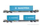 Arnold TT Ermewa Containertragwagen-Set, Maersk, Ep. VI, 2-tlg.