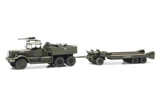Artitec H0 M19 Diamond T with trailer US Army