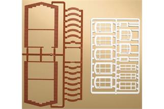 Auhagen H0 Fensterbögen und Fenster
