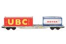 B-Models H0 AAE Containertragwagen Sgns, Hoyer/UBC Bulk