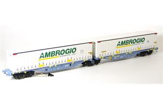 B-Models H0 Ambrogio Doppel-Containertragwagen Sggmrss 90', Ambrogio, 1. Betriebsnummer