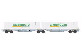 B-Models H0 Ambrogio Doppel-Containertragwagen Sggmrss 90', Ambrogio, 9. Betriebsnummer