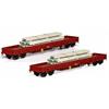 B-Models H0 CFL Niederbordwagen-Set B Res, mit Beladung, 2-tlg.