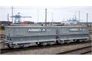 B-Models H0 CFL Selbstentladewagen-Set, ARBED A, Erzladung, 2-tlg.