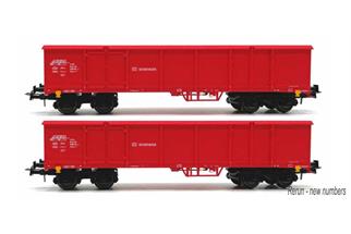 B-Models H0 DB AG offenes Güterwagen-Set A Eaos-x, DB Schenker, 2-tlg.