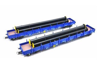 B-Models H0 ERR Rungenwagen-Set Res, Röhrenladung, 2-tlg.