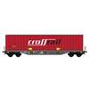 B-Models H0 GTS Containertragwagen Sgns, Swap Body Crossrail