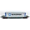 B-Models H0 Lineas Containertragwagen Sgns, 45'-Container Maersk