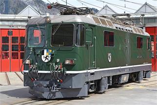 Bemo 0m RhB Elektrolok Ge 4/4 II 611 Landquart, Grün & Chrom