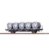 Brawa H0 (AC) DB Behältertragwagen Btmms 58, Dikr 602 - Von Haus zu Haus, Ep. III