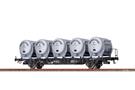Brawa H0 (AC) DB Behältertragwagen Btmms 58, Dikr 602 - Von Haus zu Haus, Ep. III