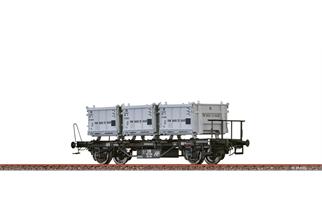 Brawa H0 (AC) DB Behältertragwagen BTs 30, Eoskrt 022 Von Haus zu Haus, Ep. III